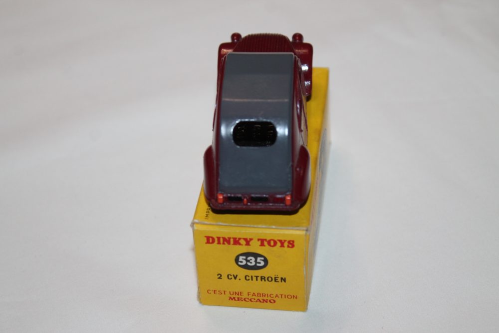 2 cv citroen french dinky toys 535 back