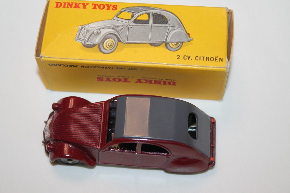 2 cv citroen french dinky toys 535 top