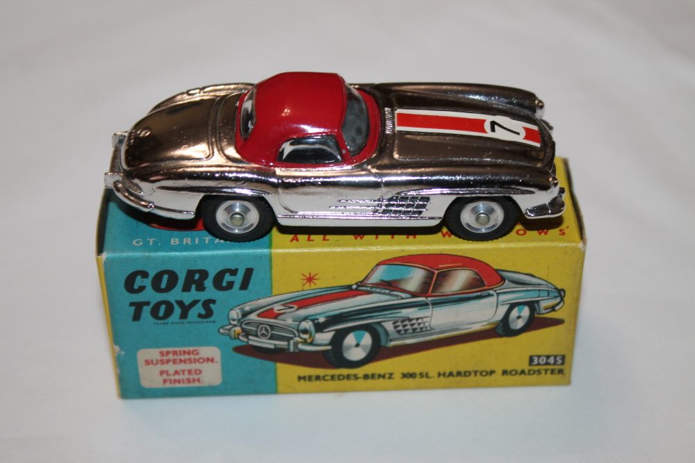 mercedes benz roadster corgi toys 304s side