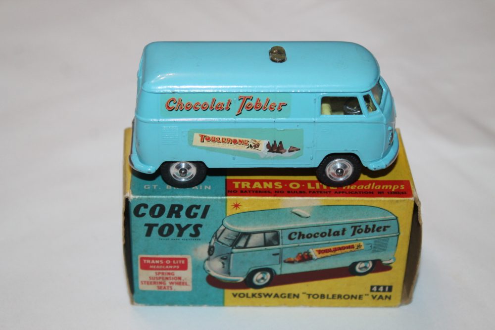 vw toblerone van corgi toys 441 side