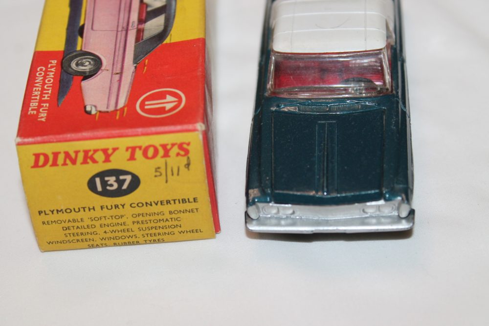 plymouth fury dinky toys 137 front