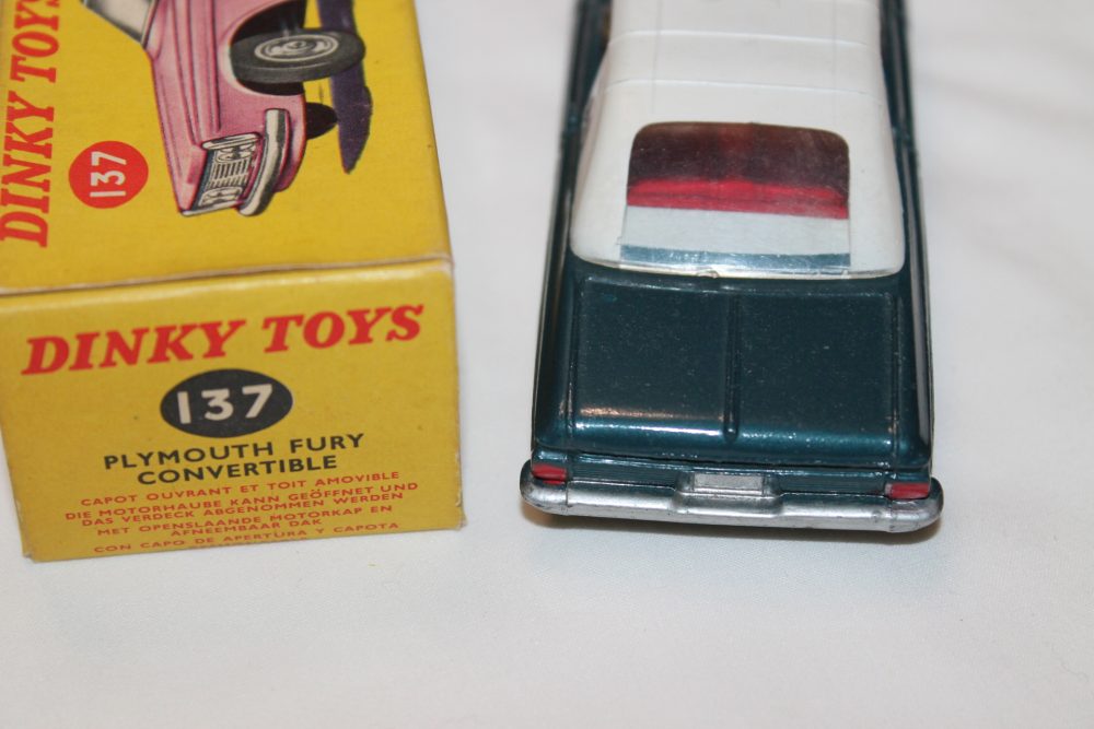 plymouth fury dinky toys 137 back