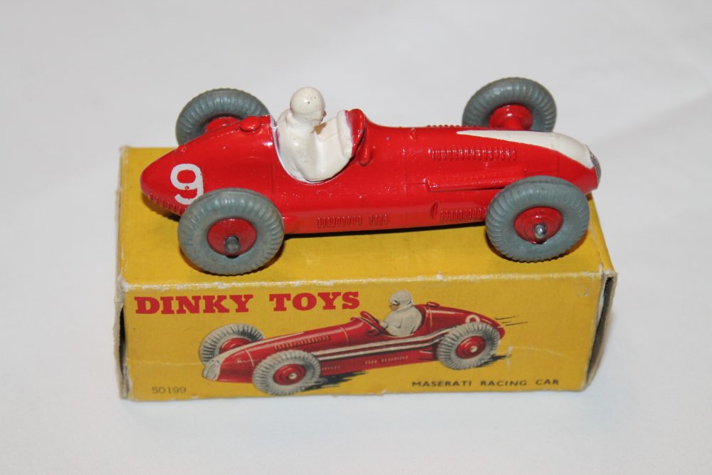 maserati racing car dinky toys 23n side