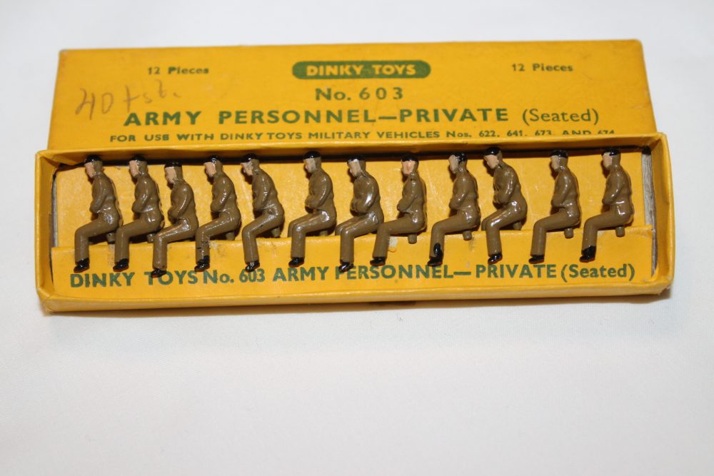 army personnel privates x12 dinky toys 603
