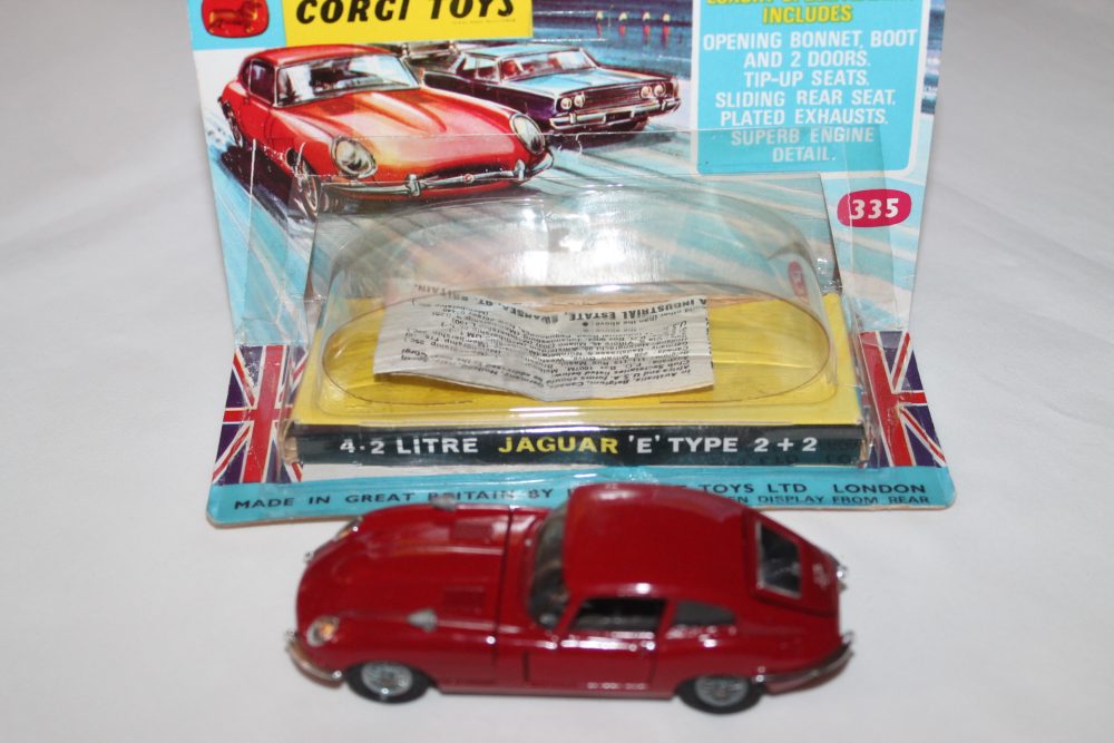 4.2 litre e type jaguar corgi toys 335