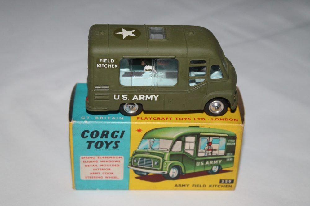 army field kitchen corgi toys 359 side