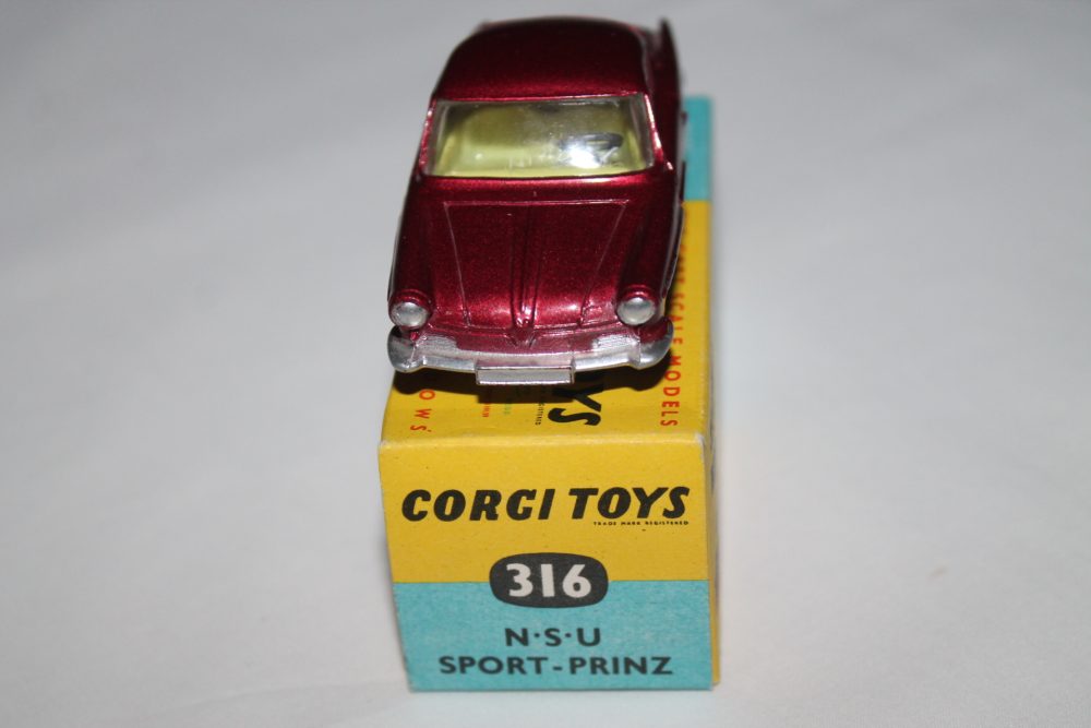 nsu sport prinz corgi toys 316 front