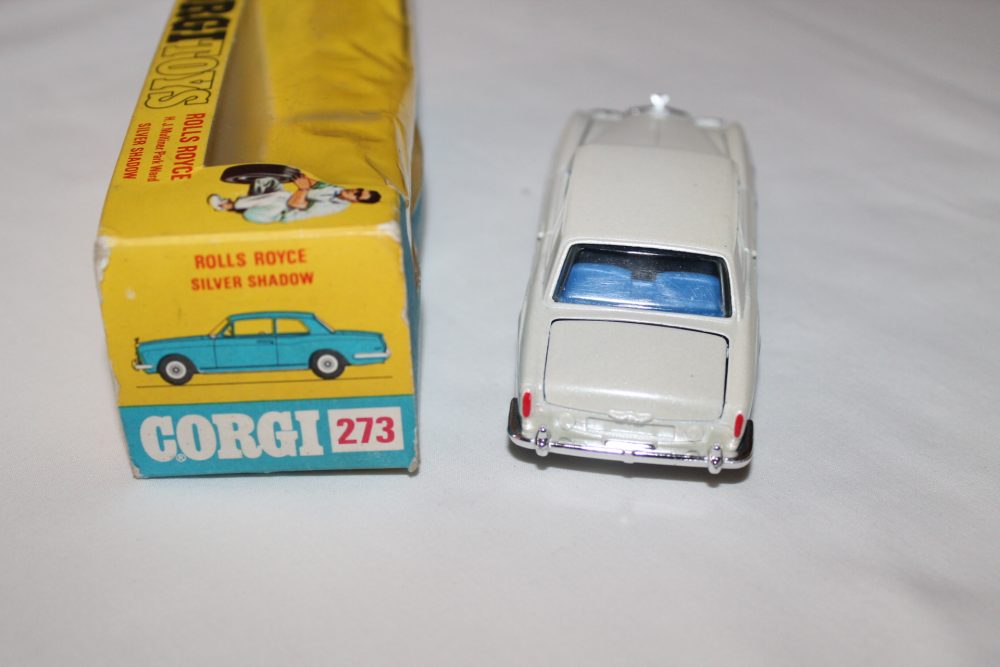 rolls royce silver shadow mulliners works corgi toys 273 back