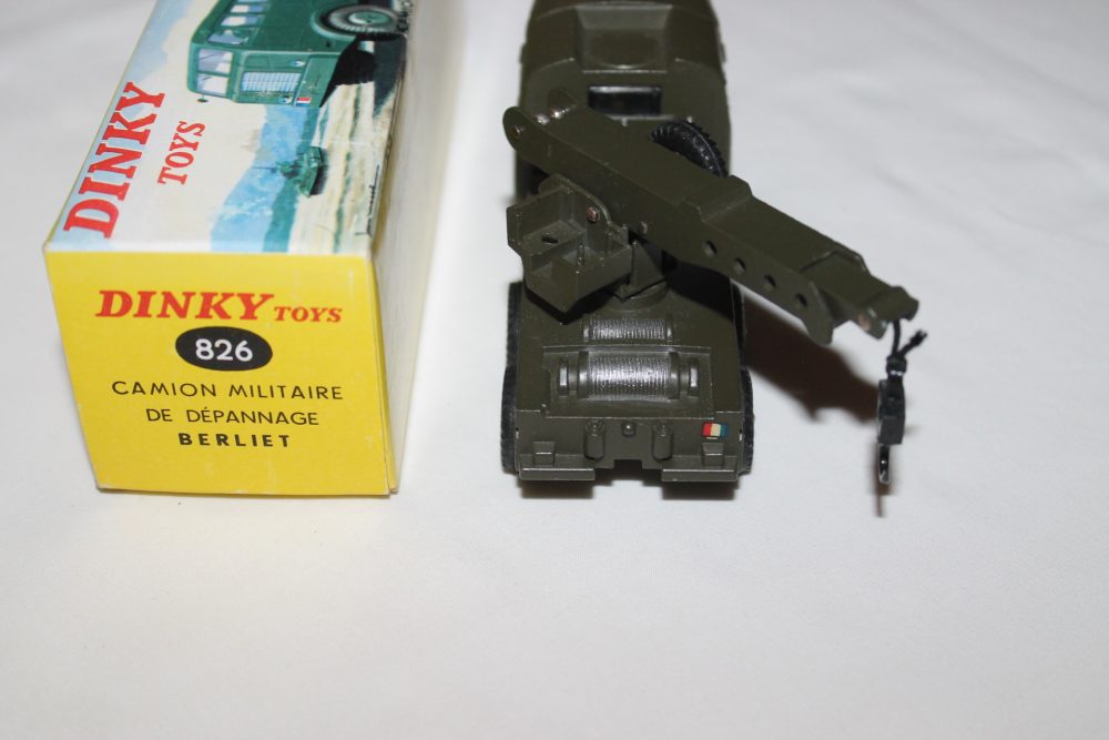 berliet military breakdown truck french dinky toys 826 back