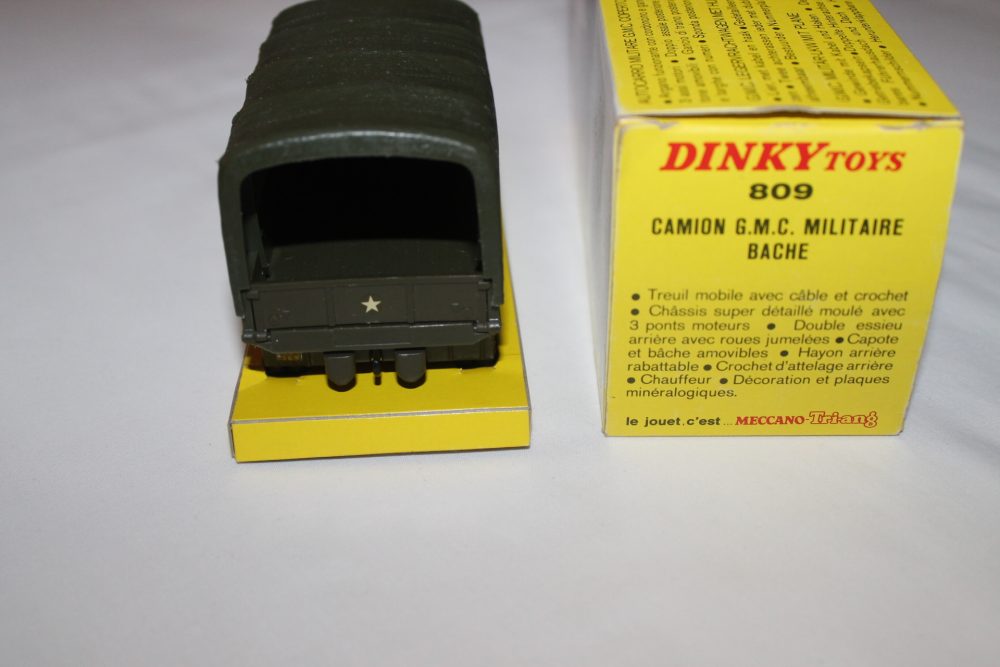 gmc us army truck 6 wheel french dinky toys 809 back
