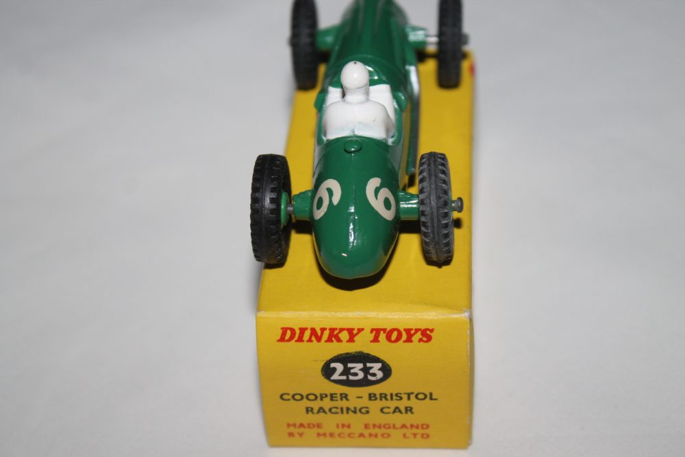 cooper bristol racing car dinky toys 233 back