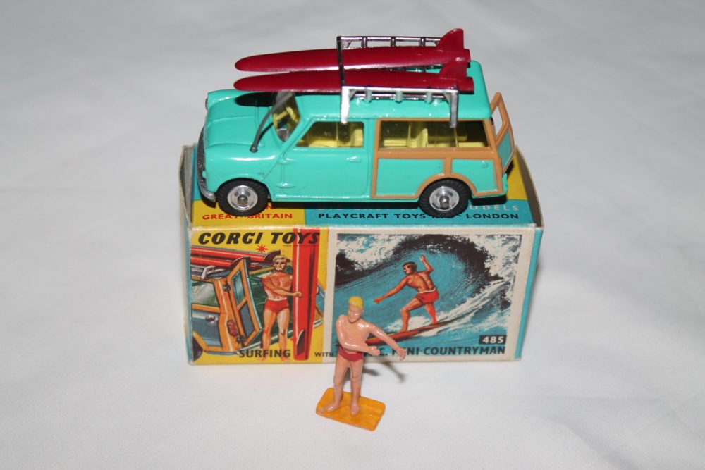 surfing bmc mini countryman corgi toys 485