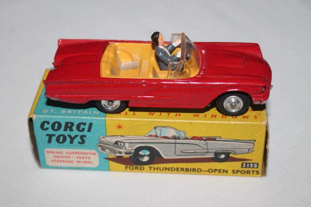 ford thunderbird open sports corgi toys 214S side