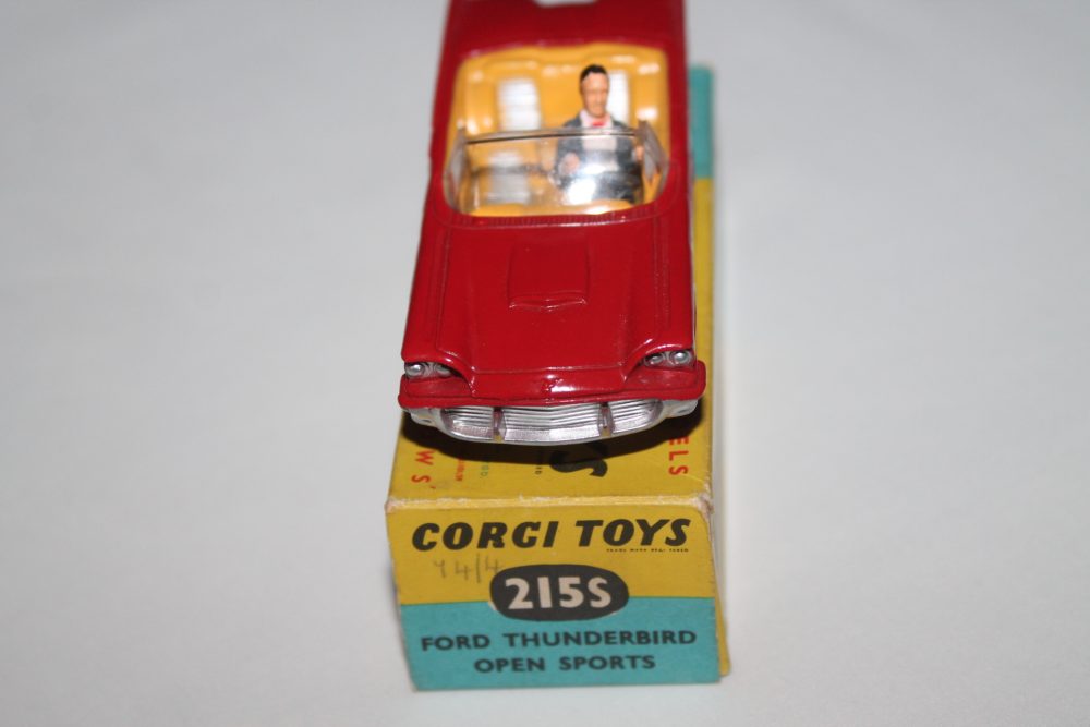 ford thunderbird open sports corgi toys 214S front