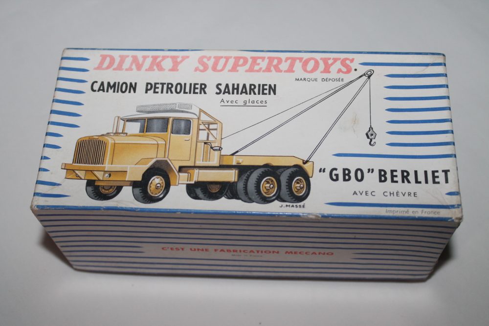 berliet sahara crane truck french dinky toys 888 box