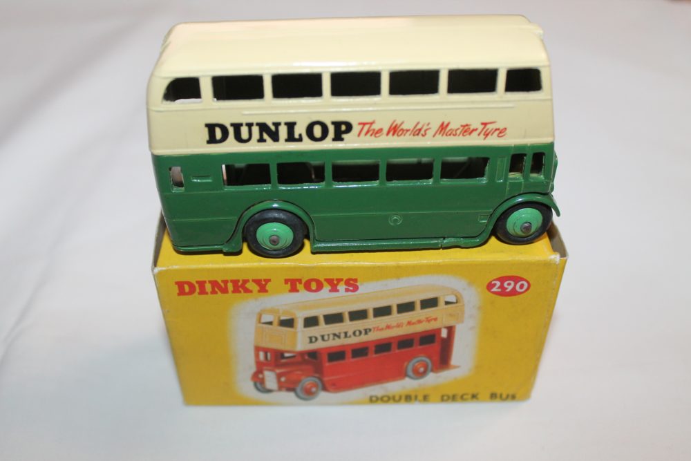double decker bus dunlop dinky toys 290 side