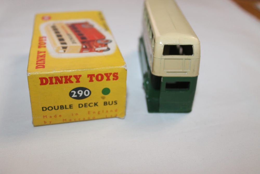 double decker bus dunlop dinky toys 290 back