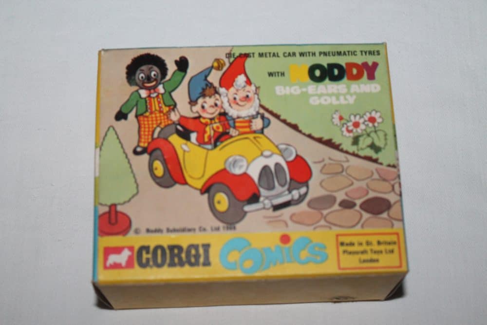 noddys car and friends spun hubs corgi toys 801 box back