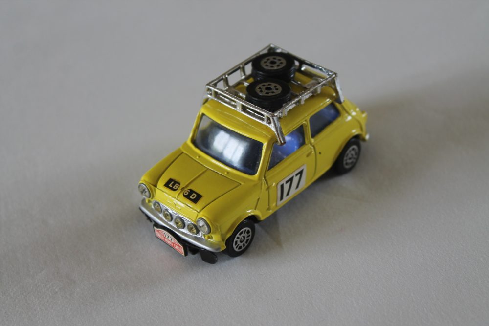 monte carlo mini cooper whiz wheels corgi toys 308 front left