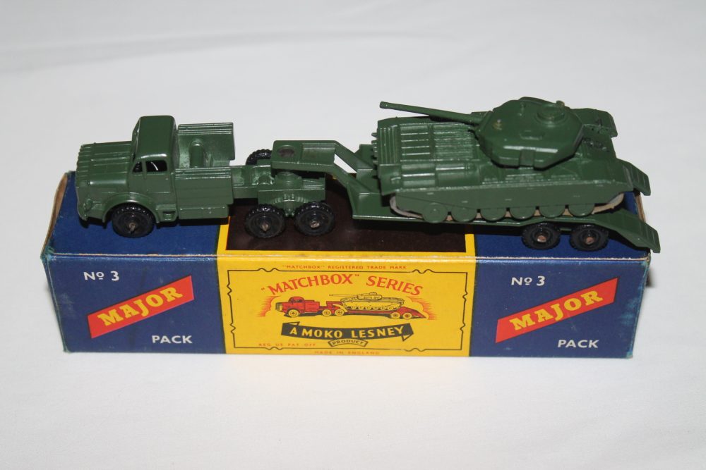tank transporter and centurian tank matchbox major toys m3