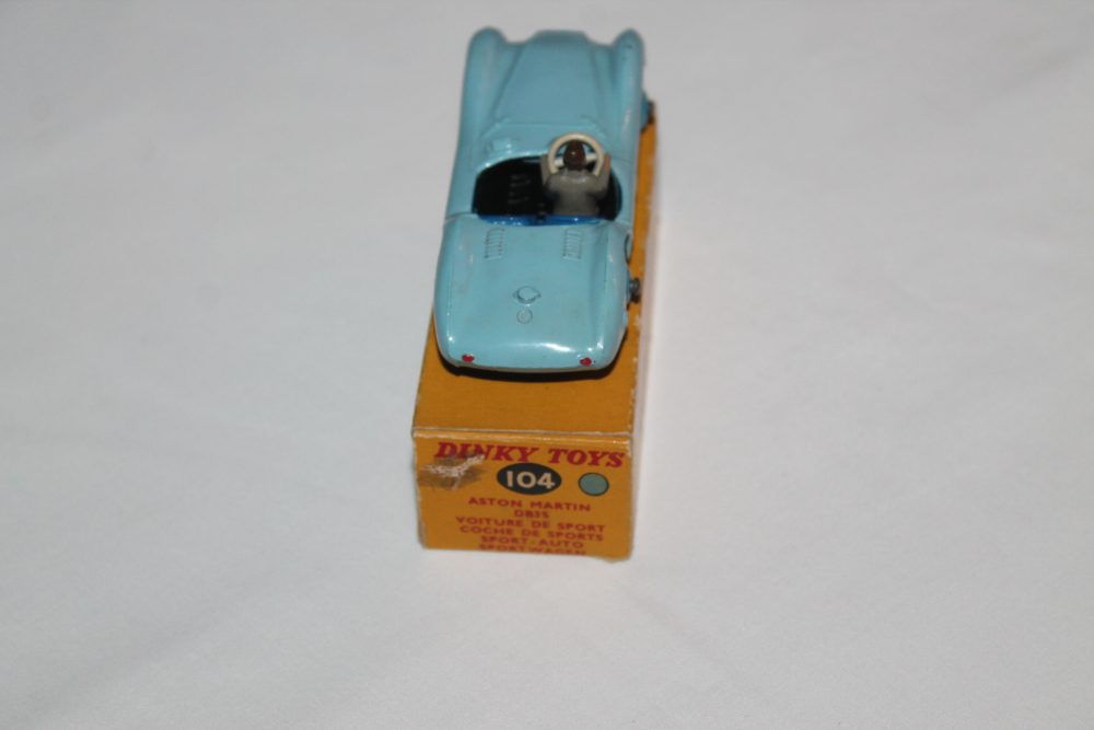 aston martin db3 tourer dinky toys 104 back