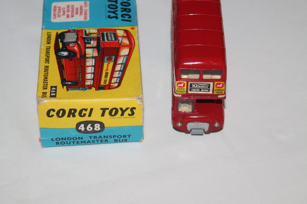 london transport routemaster bus coker chu promotional corgi toys 468 front