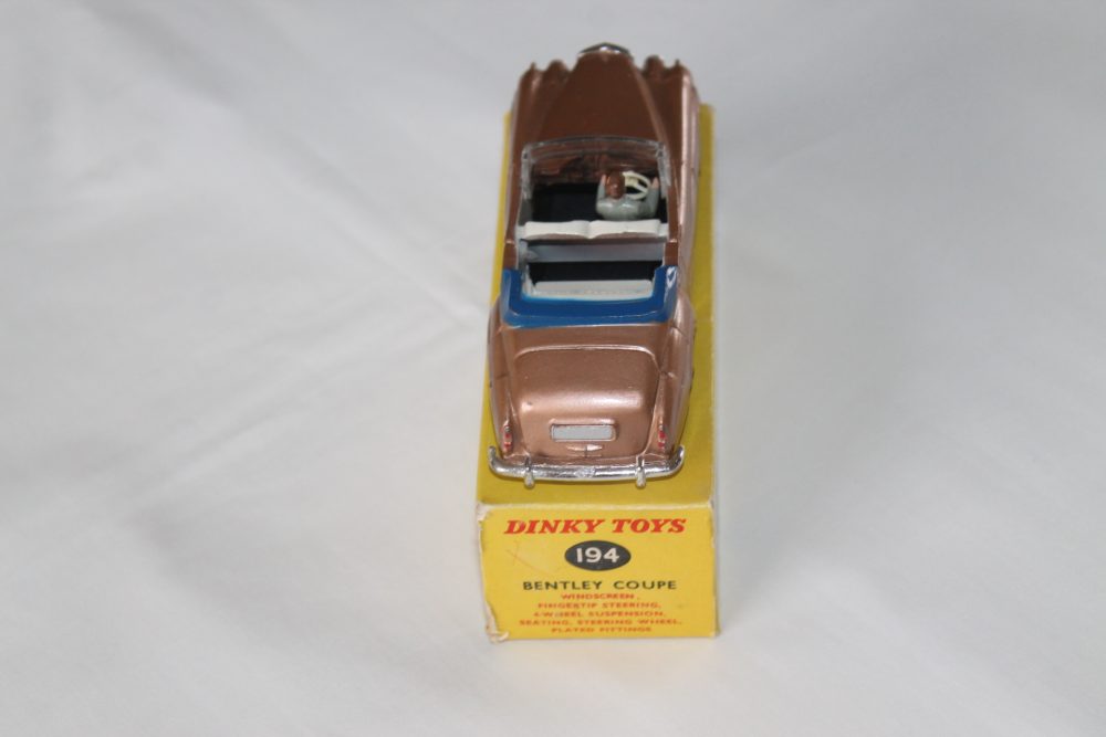 bentley coupe gold dinky toys 194 back