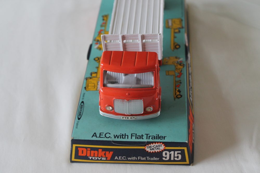 a e c with flat trailer dinky toys 915 front