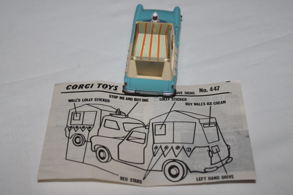 walls ice cream van ford thames corgi toys 447 back