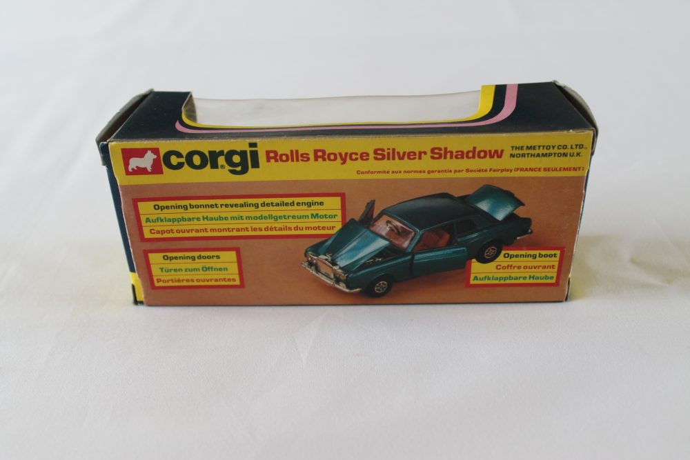 rolls royce silver shadow corgi toys 280 box back