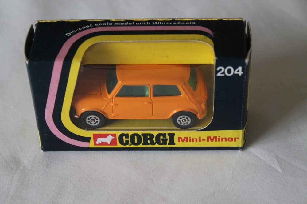 mini minor corgi toys 204 box