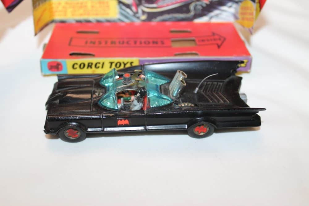 1st issue matte black batmobile corgi toys 267 left side