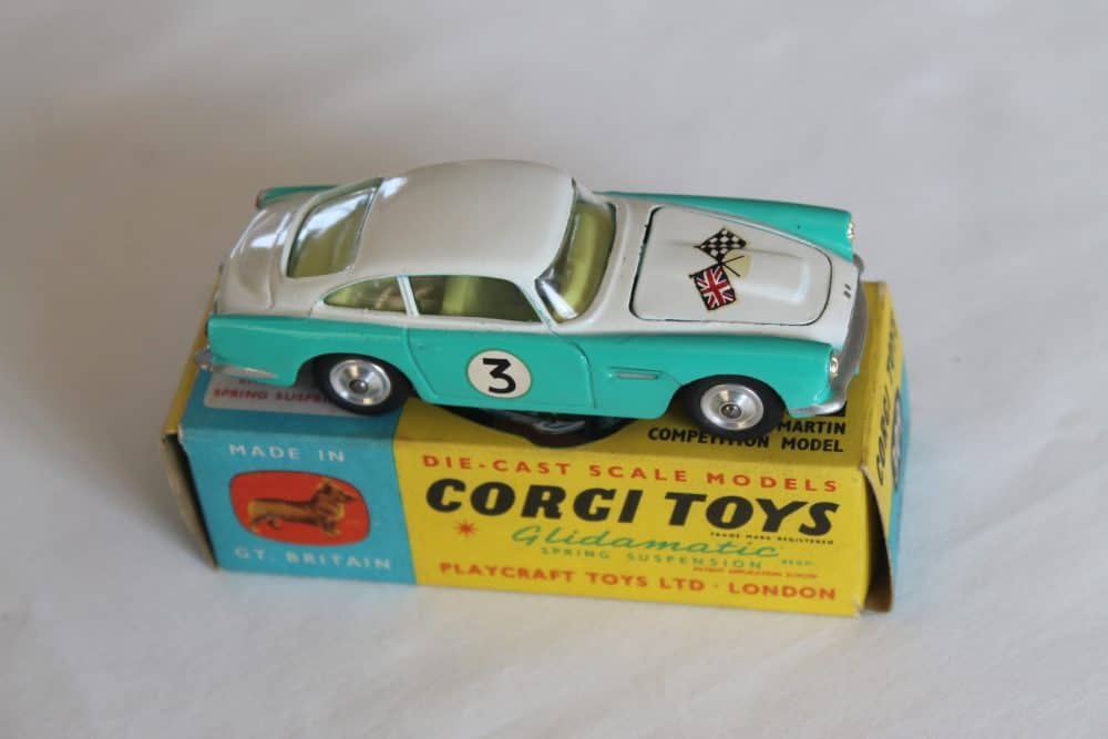 aston martin competition corgi toys 309 side