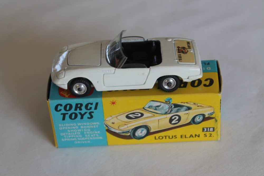 lotus elan s2 tiger in tank corgi toys 318