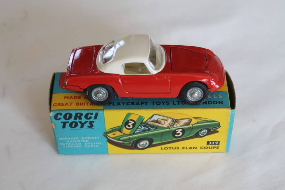 lotus elan coupe corgi toys 319 side