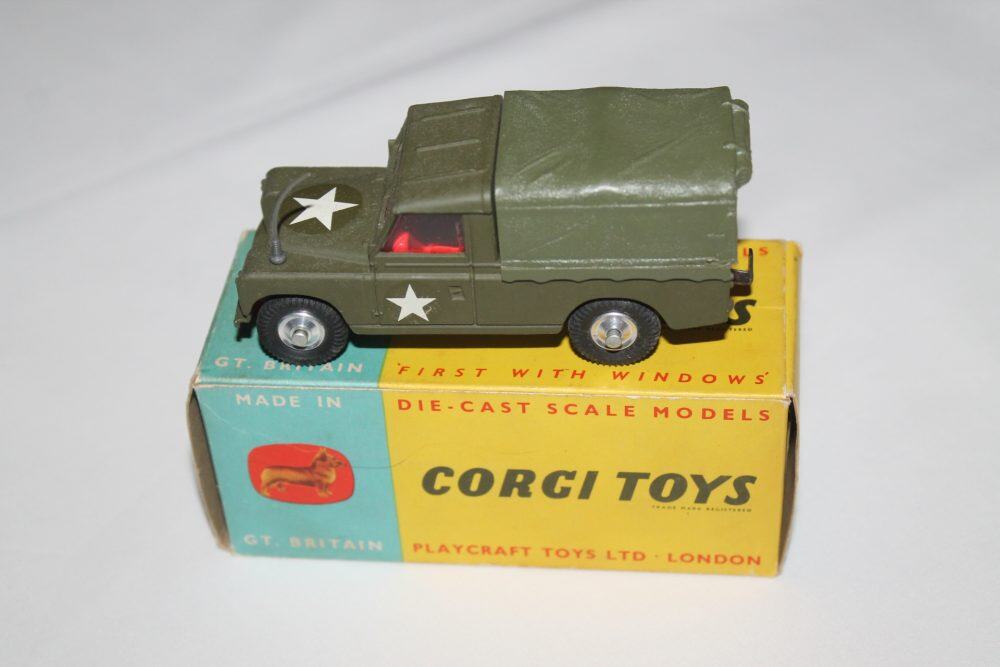 us army land rover weapons carrier corgi toys 500