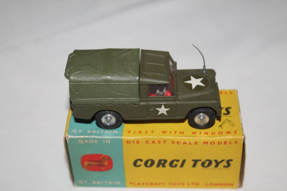 us army land rover weapons carrier corgi toys 500 side