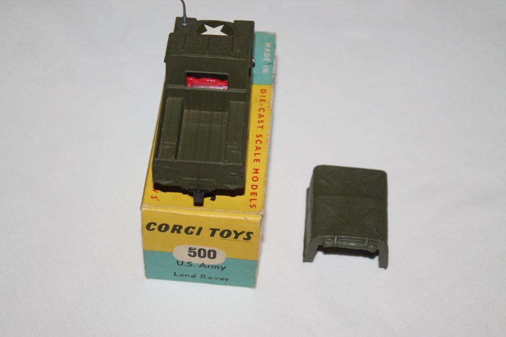 us army land rover weapons carrier corgi toys 500 back