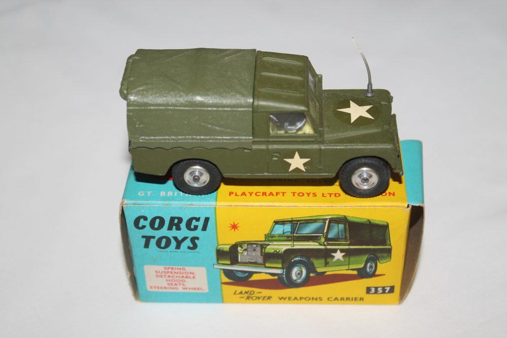 us army land rover weapons carrier corgi toys 357 side