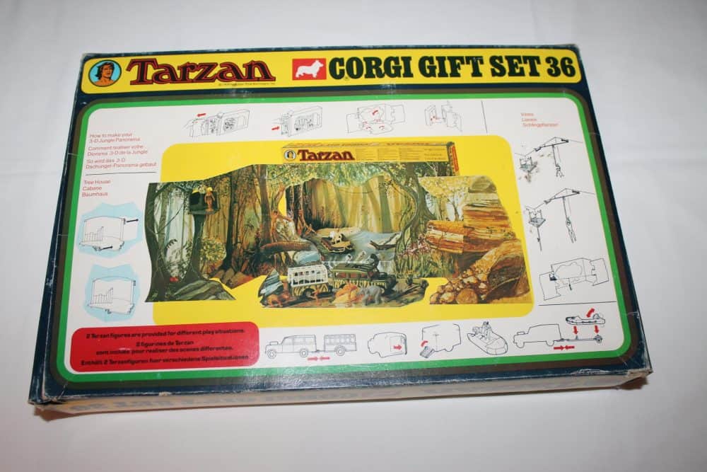 Tarzan gift set corgi toys gift set 36 box back