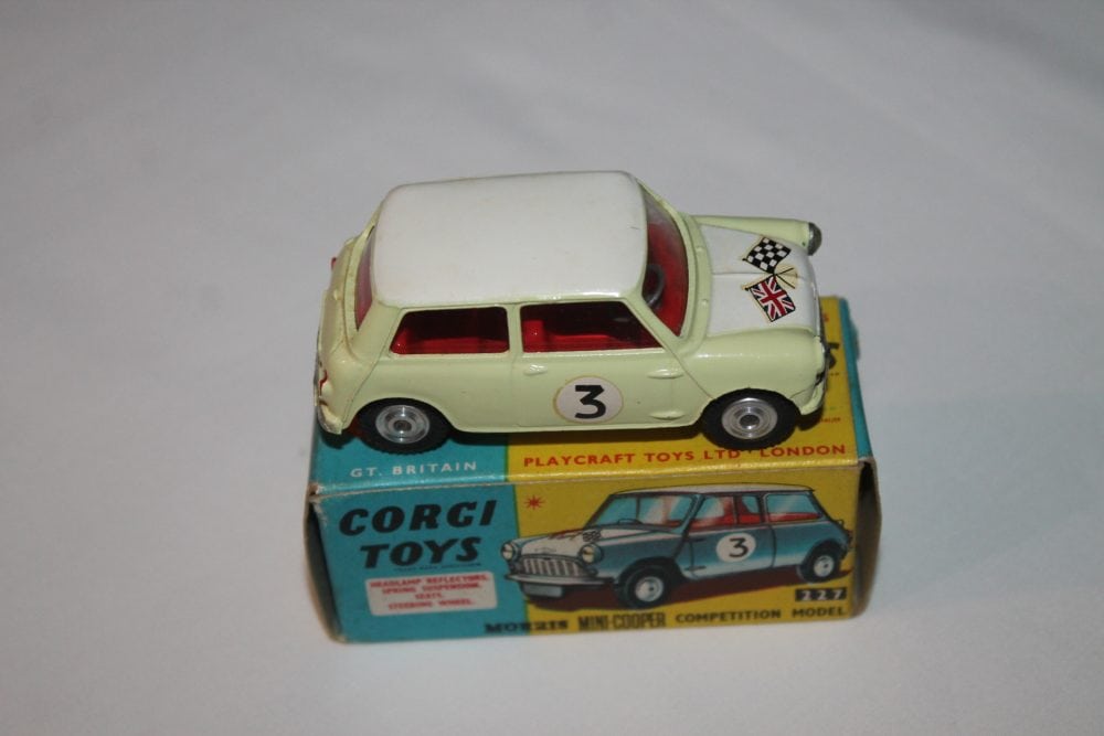 morris mini cooper competition corgi toys 227 side