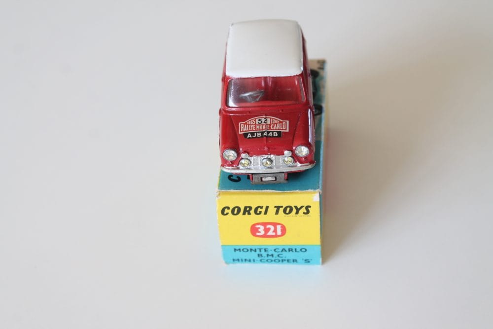 monte carlo bmc mini cooper s corgi toys 321 front