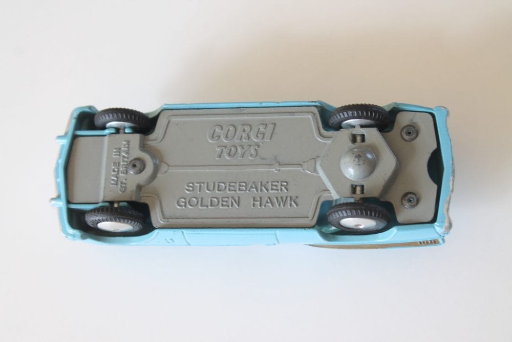 studebaker golden hawk corgi toys 211 base
