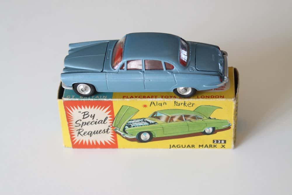 jaguar mark x mid metallic blue corgi toys 238