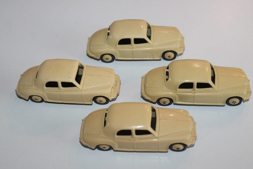 full trade box x 6 rover saloons dinkys toys 140b cream models pic 2