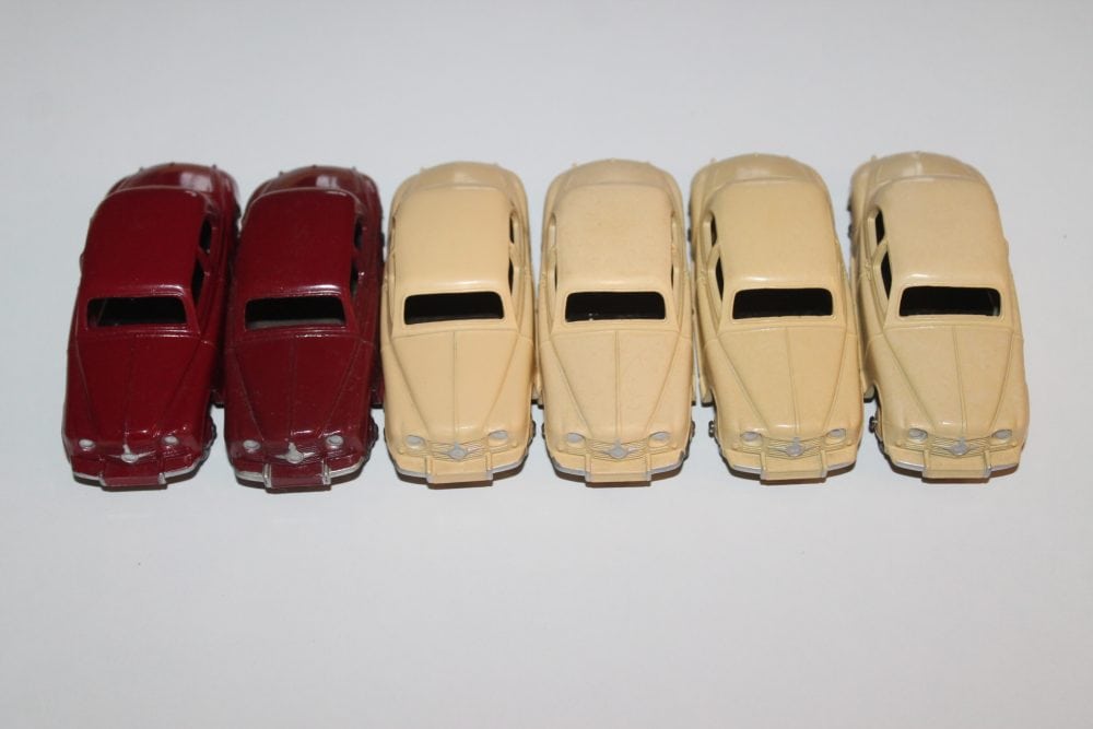 full trade box x 6 rover saloons dinkys toys 140b front