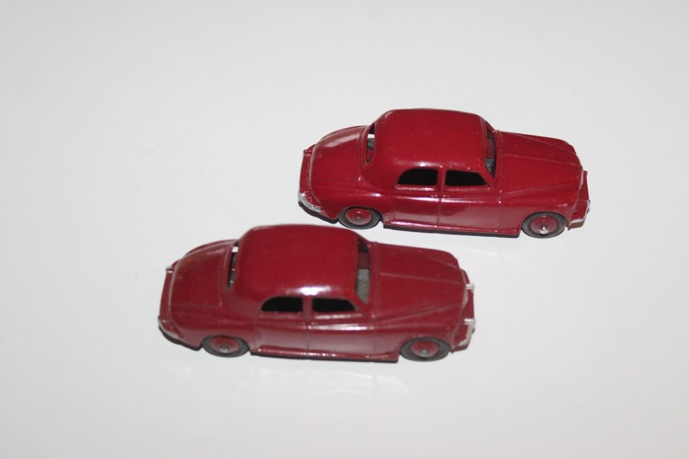 full trade box x 6 rover saloons dinkys toys 140b burgundy models pic 2