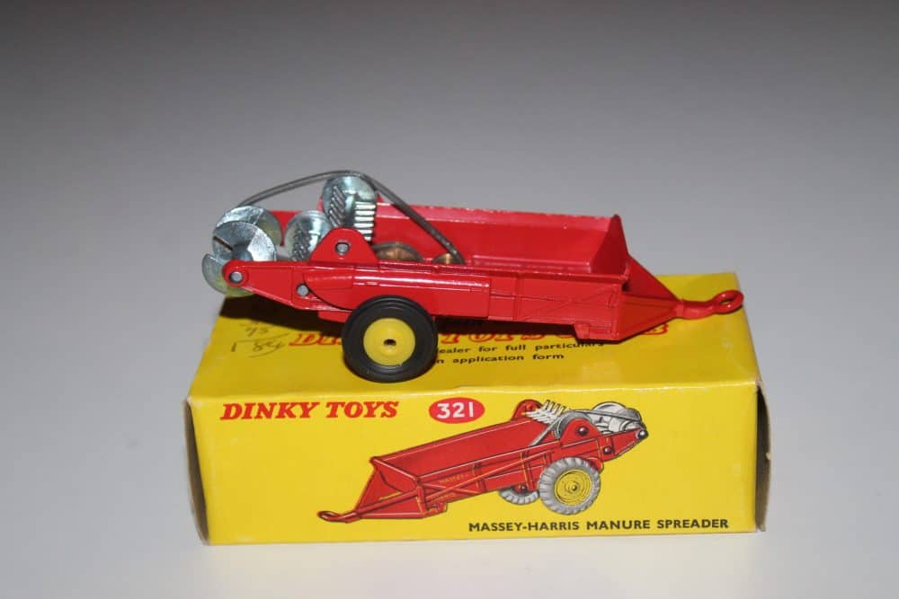 massey-harris manure spreader dinky toys 321 side