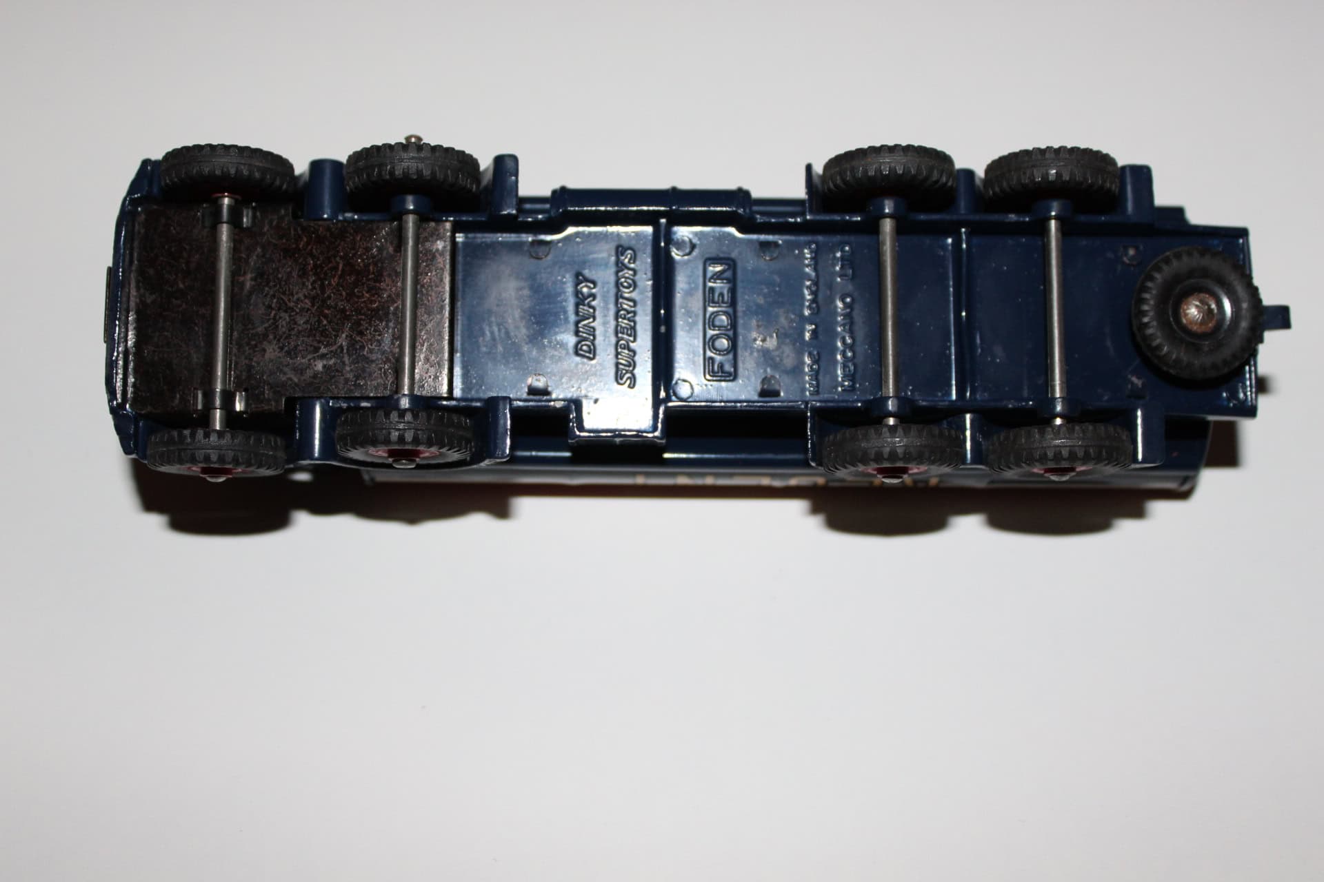 Vintage Dinky Toys Foden Regent Tanker diecast model for collectors.