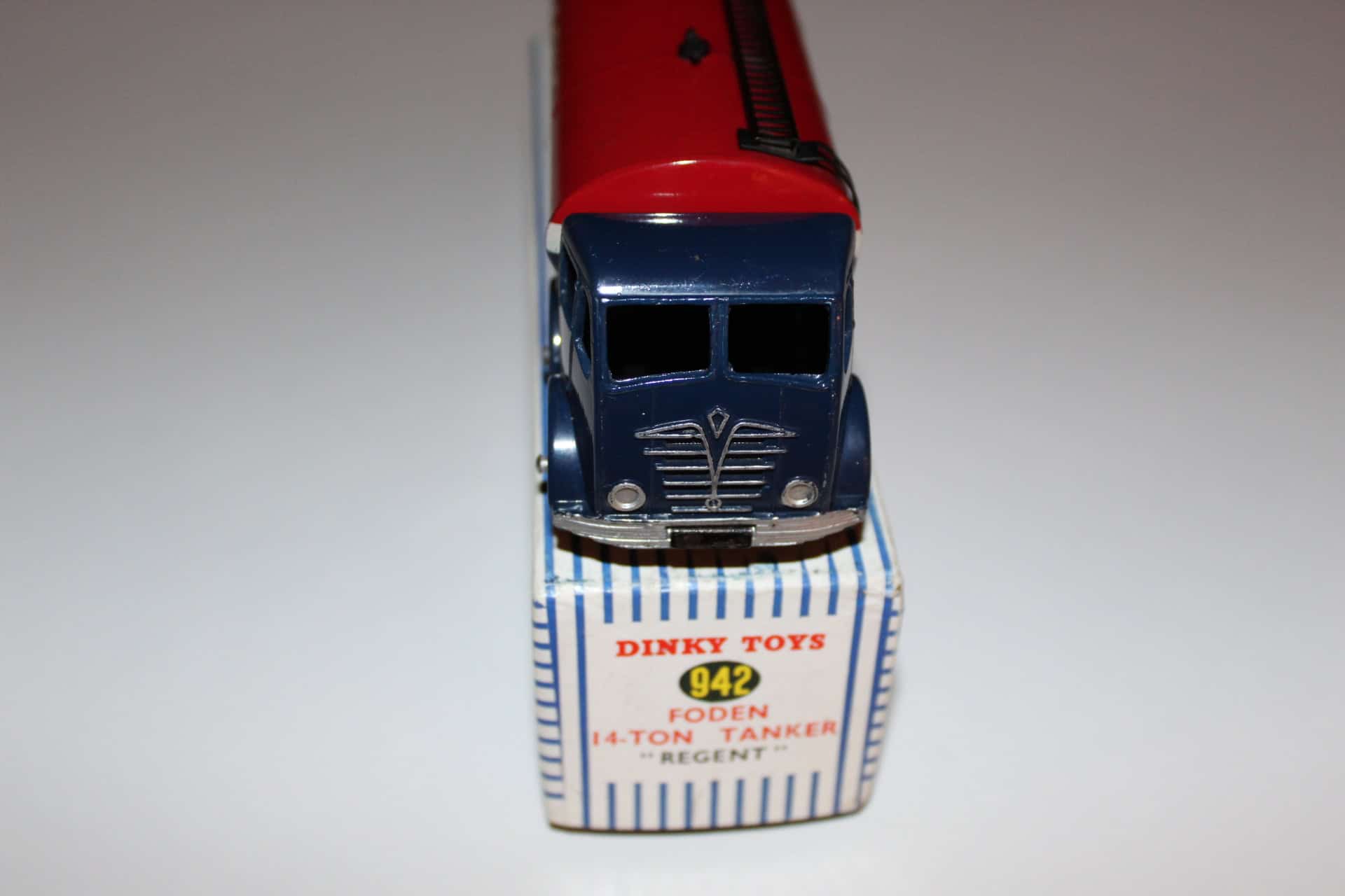 Vintage Dinky Toys 942 Foden Regent Tanker diecast model for collectors.